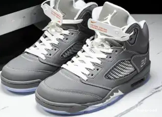 Hyperoad Grey' Jordan Retro 5 'Wolf 0702